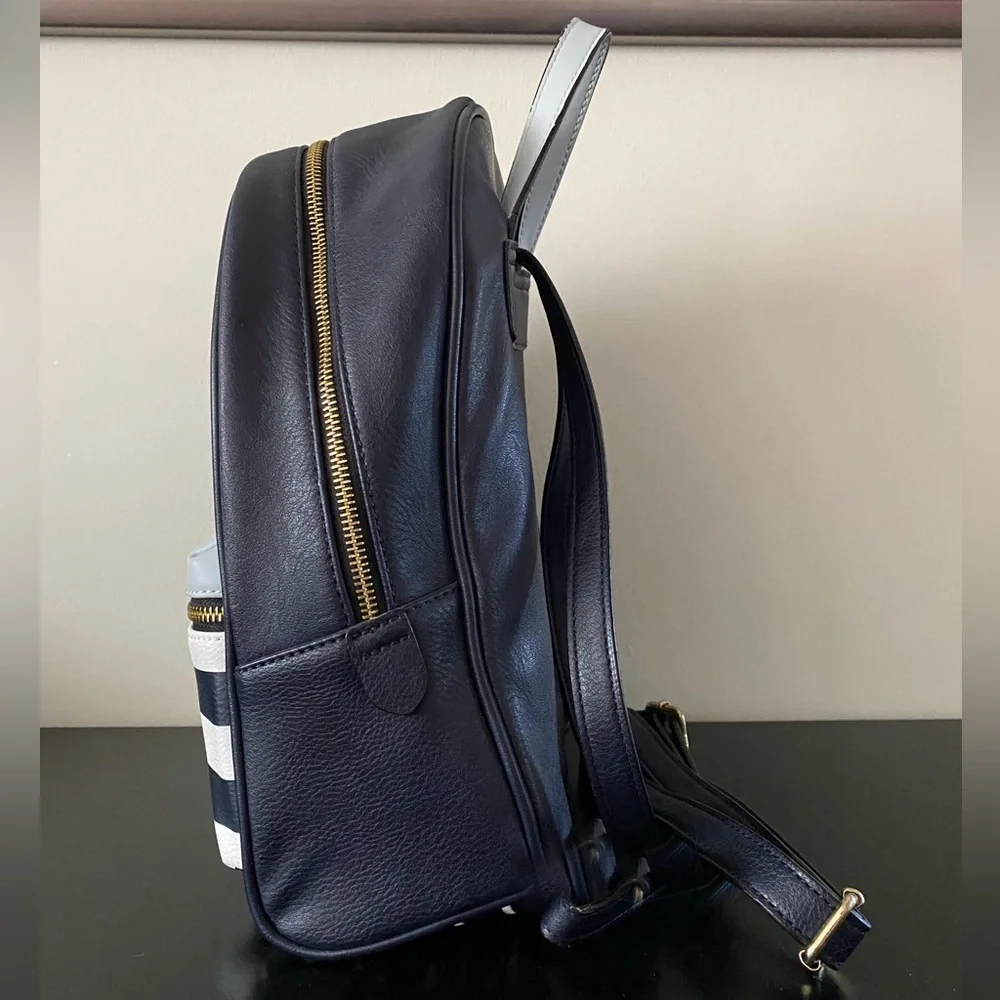 Call It Spring Blue Striped Mini Backpack - Picture 3 of 4